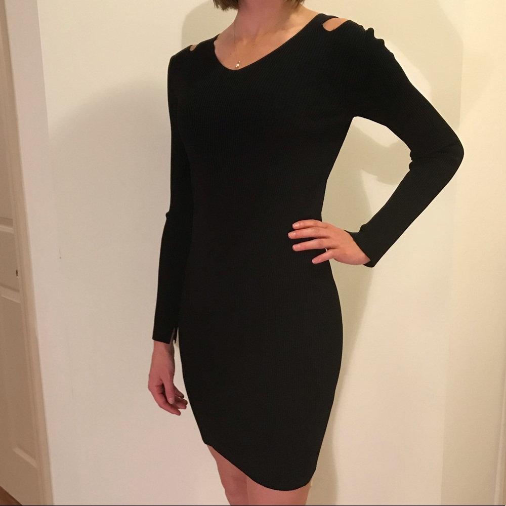 rag & bone ribbed knit long sleeve dress
